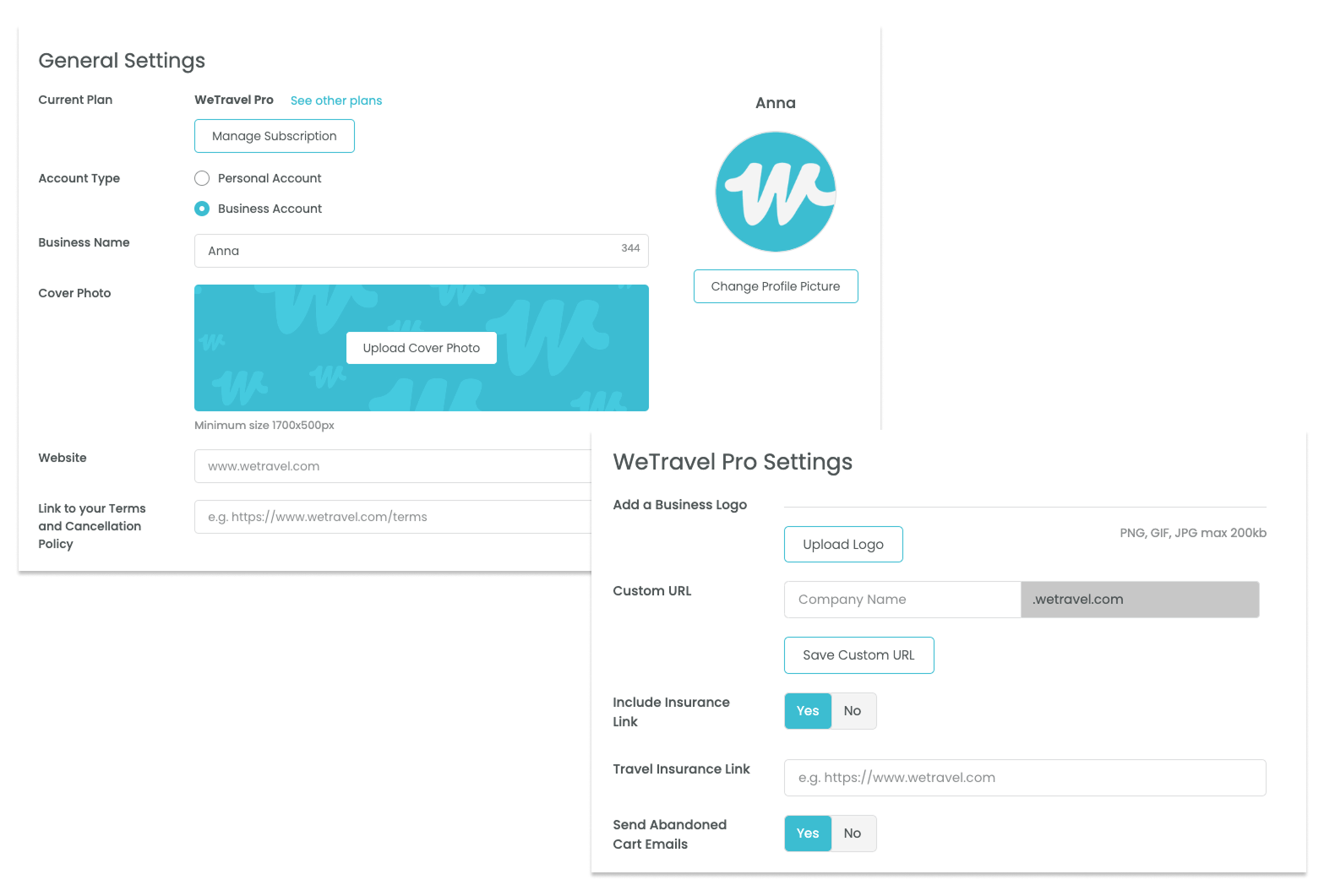 Profile Branding