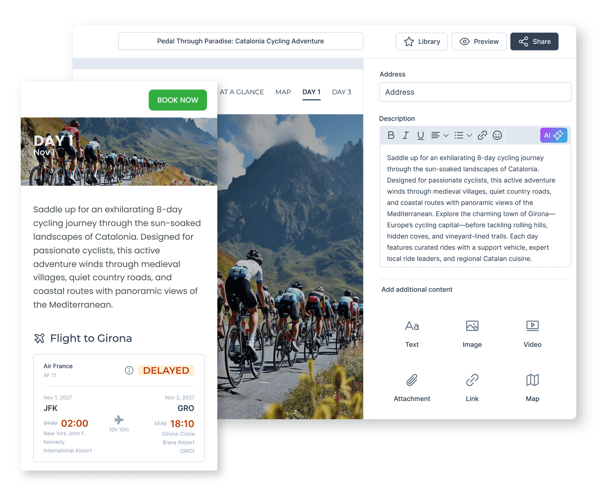 itinerary-Cycling itinerary-Cycling