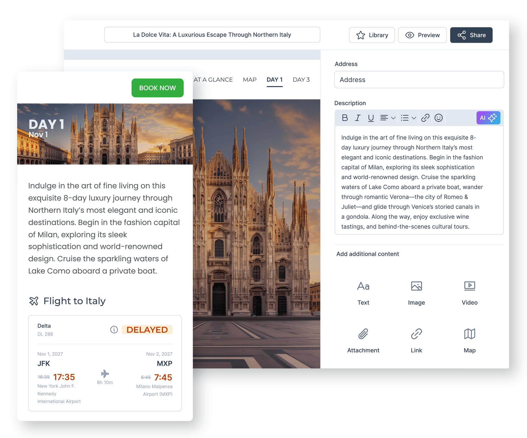 itinerary-Luxury