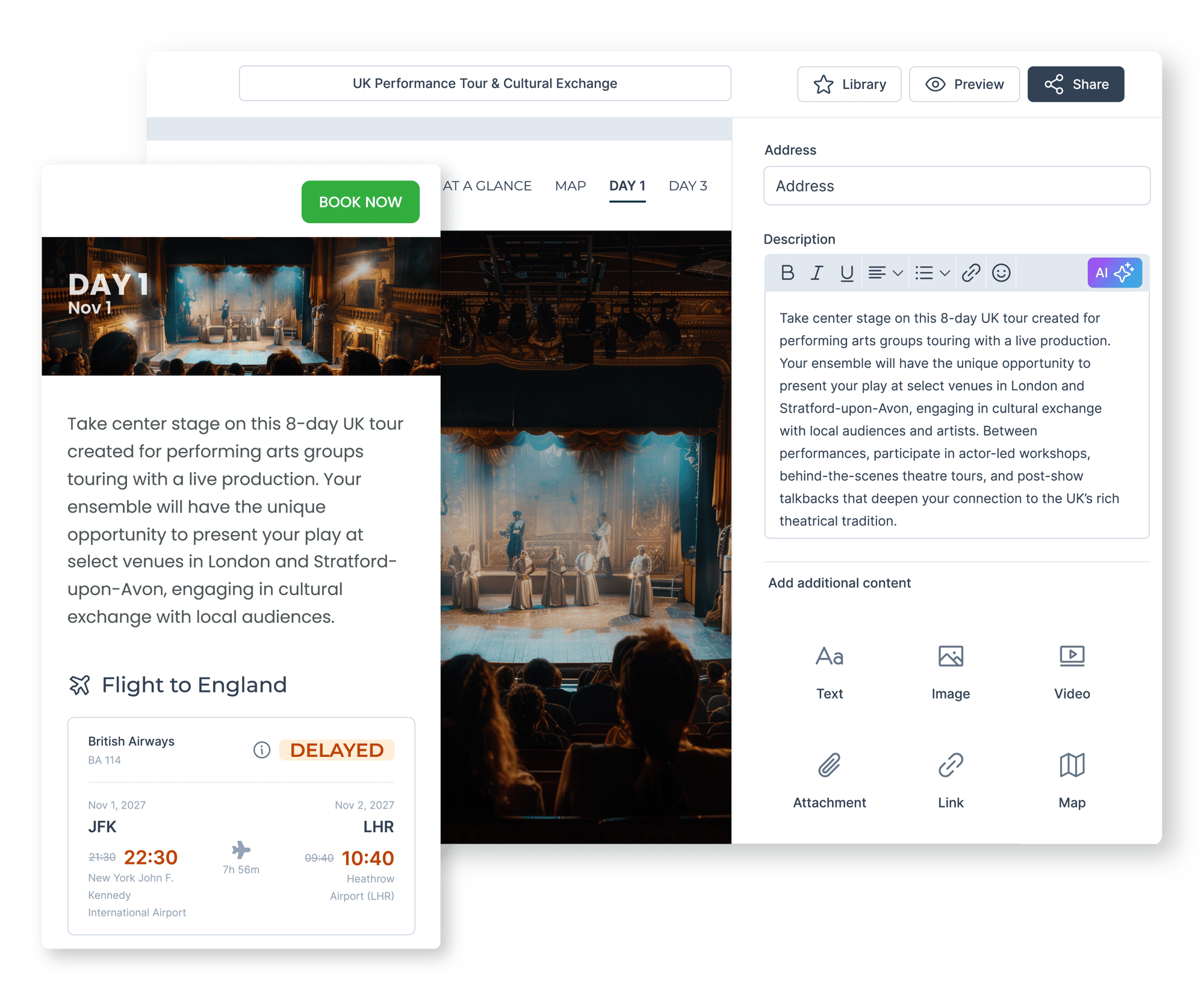 itinerary-Performance itinerary-Performance